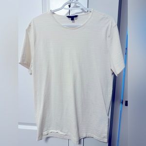 Designer John Varvatos white park crew neck